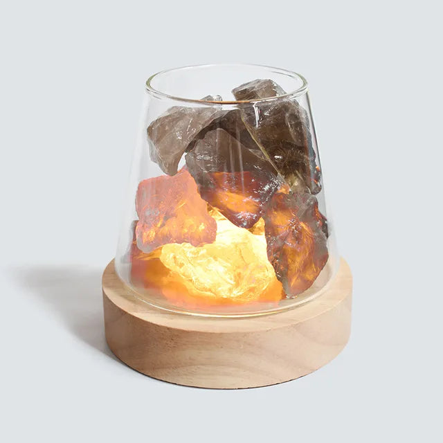 Natural Salt Night Lamp & Aroma Diffuser