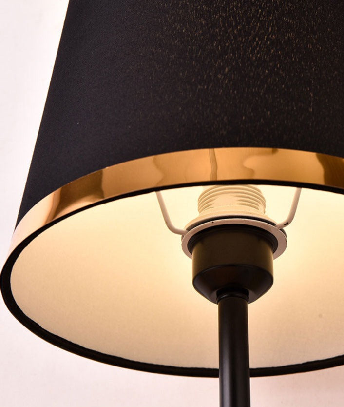 Luxury Gold and Black Vintage Desk Lamp