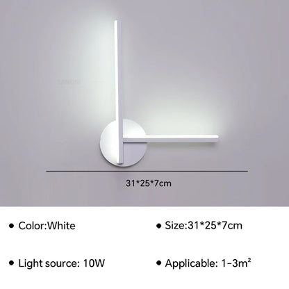 Contemporary LED Bedside Wall Light Fixture