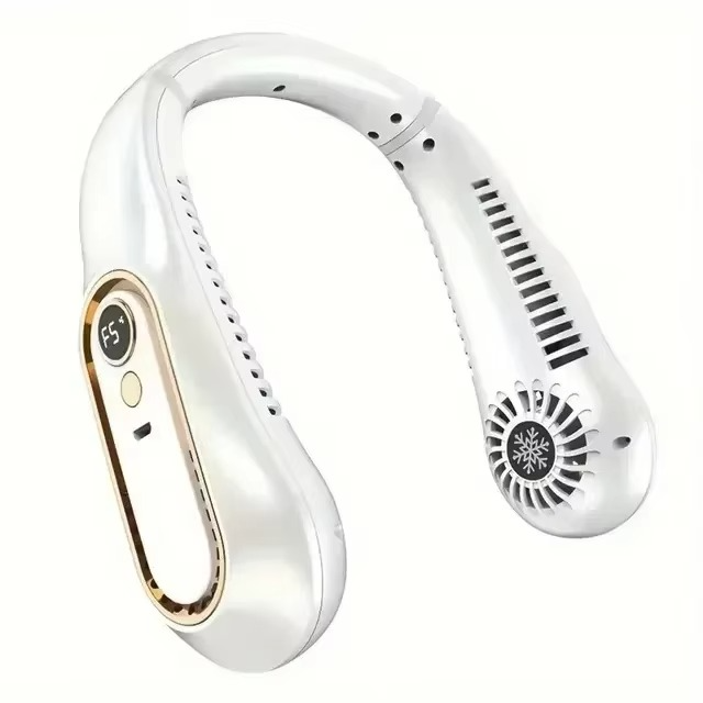 Compact Portable Neck Cooler Fan Rechargeable Wearable