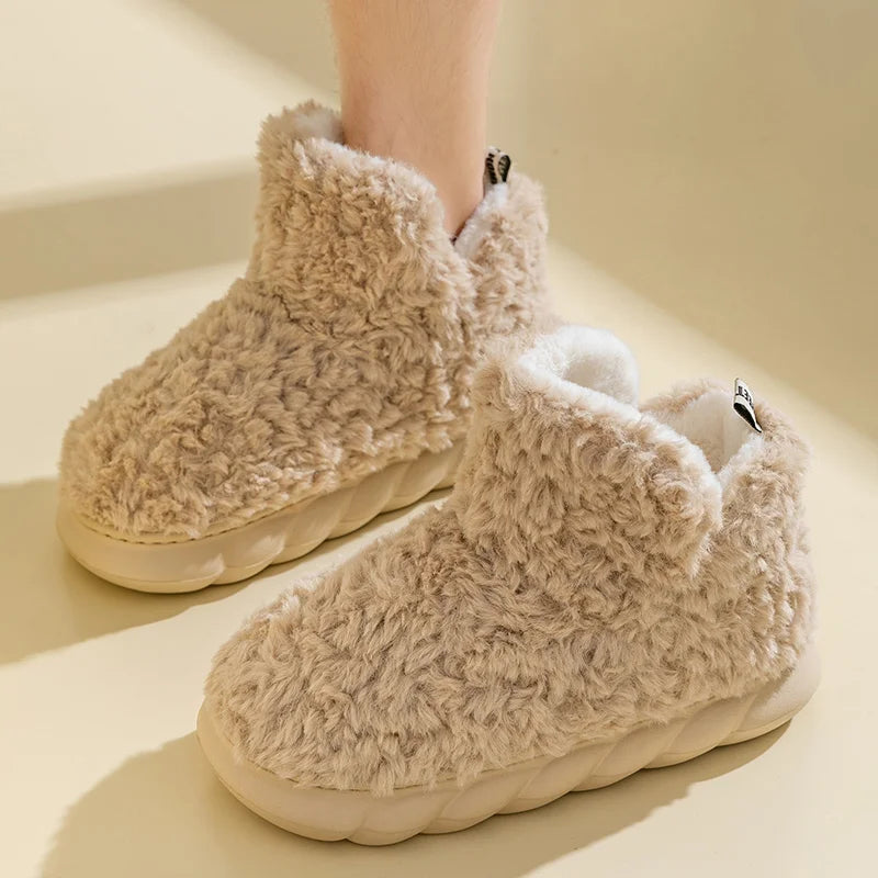 Soft Fuzzy Women's Slippers for Indoor Comfort