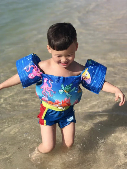 Kids Swim Vest with Arm Floats Adjustable Design