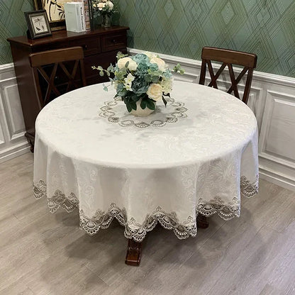 Elegant Floral Pattern Table Cover
