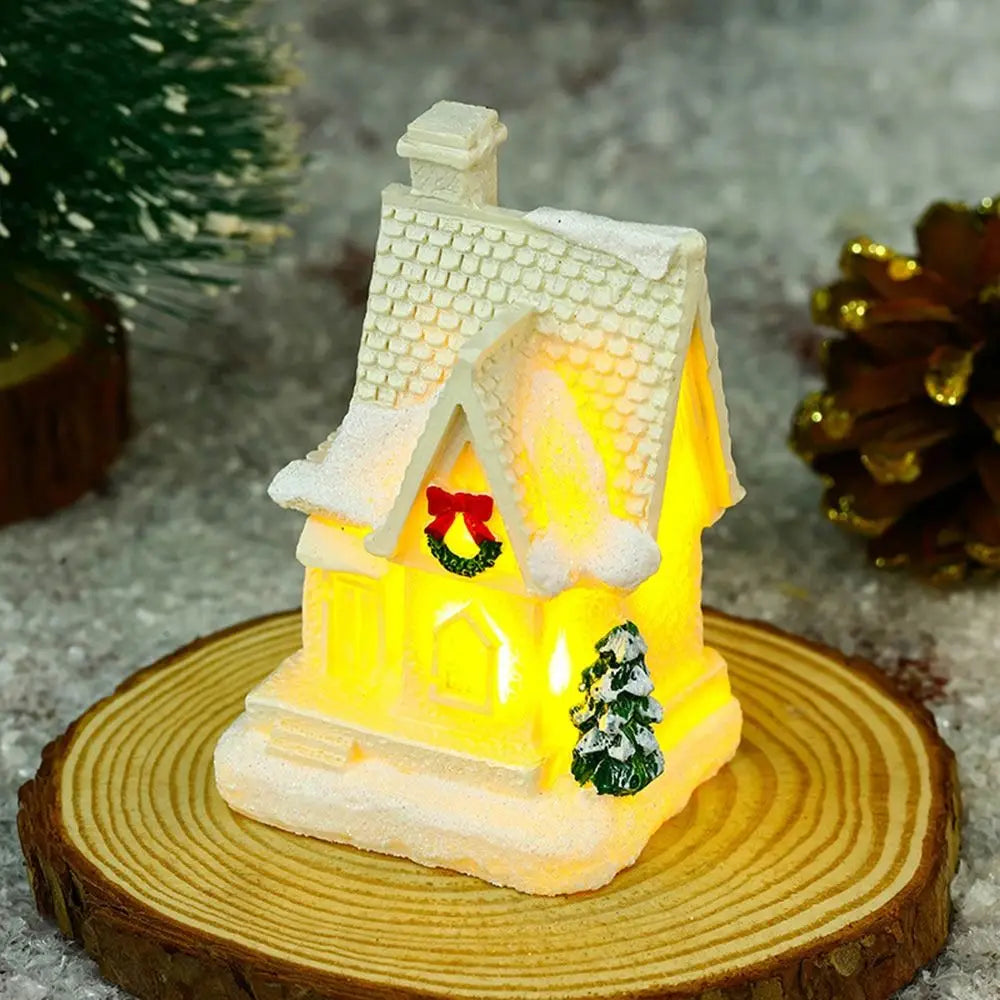 Magical Snowflake Christmas Village Houses