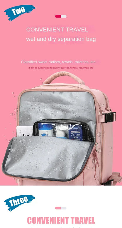 Practical Travel Bag with Laptop and Shoe Pocket
