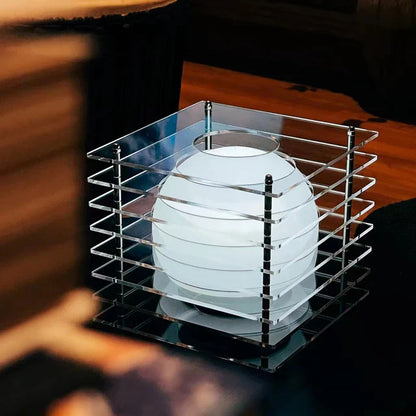 Modern Glass Round Desk Lamp