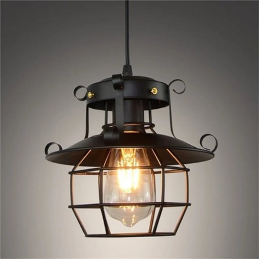 Vintage Metal Pendant Light Fixture - Cofik