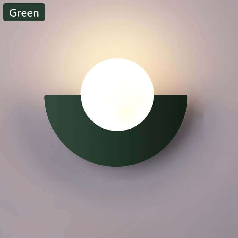 Round Metallic Wall Lamp