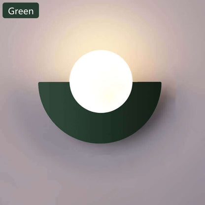 Round Metallic Wall Lamp