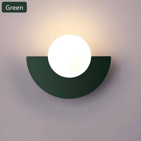 Contemporary Half-Round Wall Light