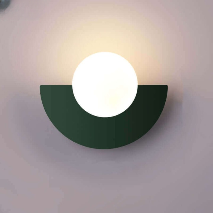 Elegant Half Moon Metal Wall Light