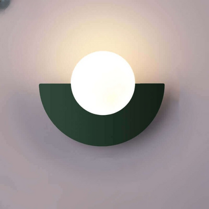 Elegant Half Moon Metal Wall Light