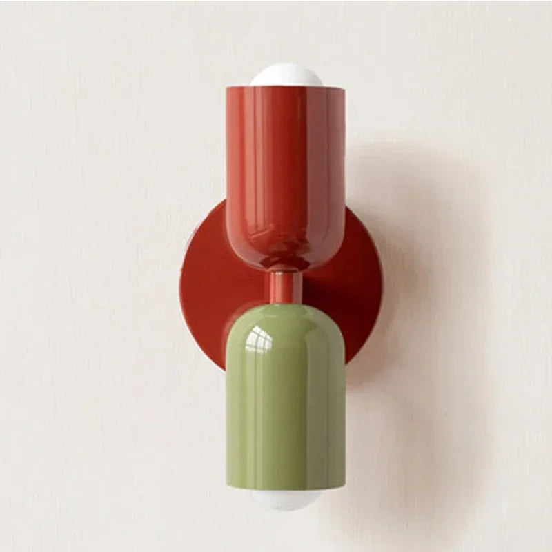 Simple White LED Double Head Wall Light