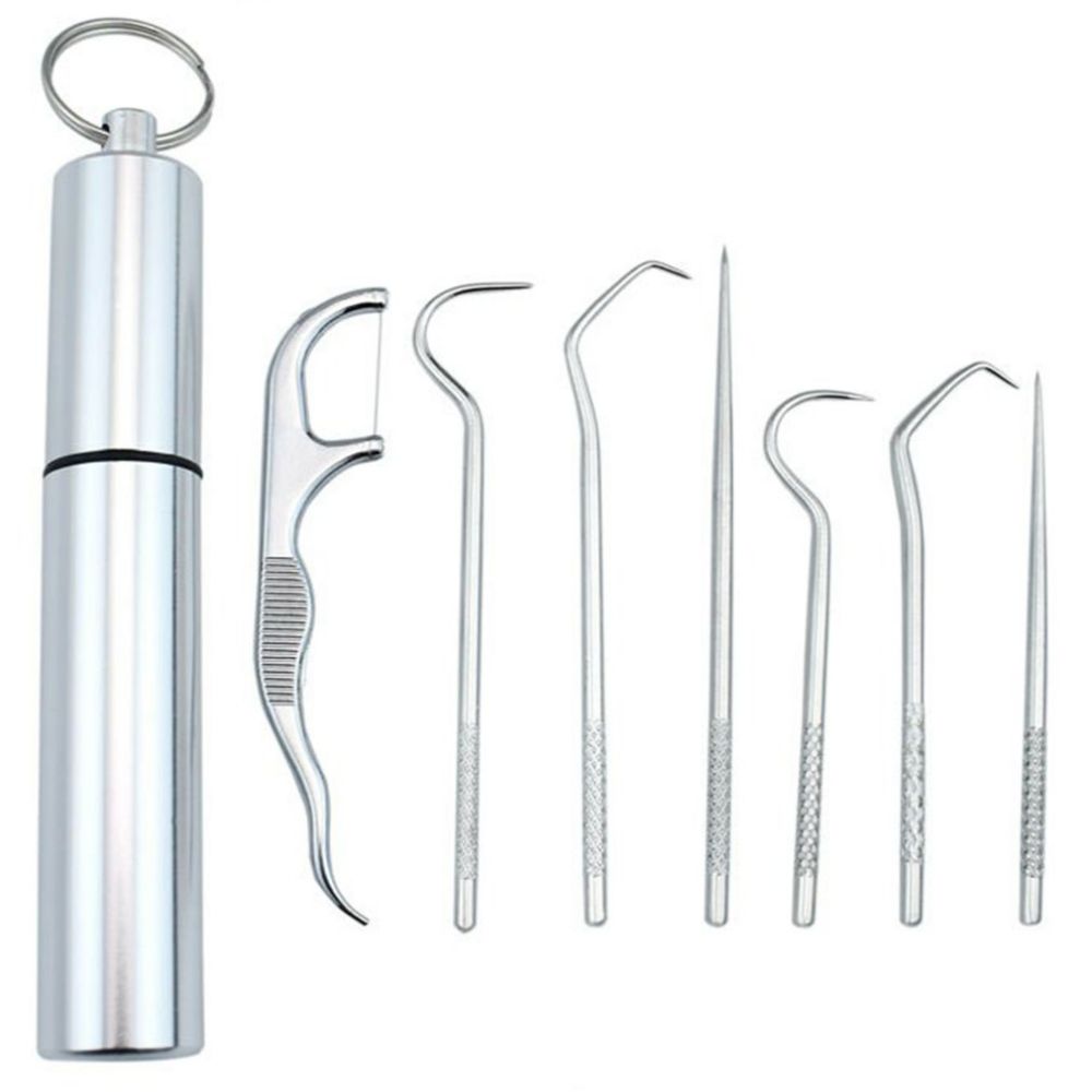 Premium 7 Piece Metal Toothpick Set - Cofik