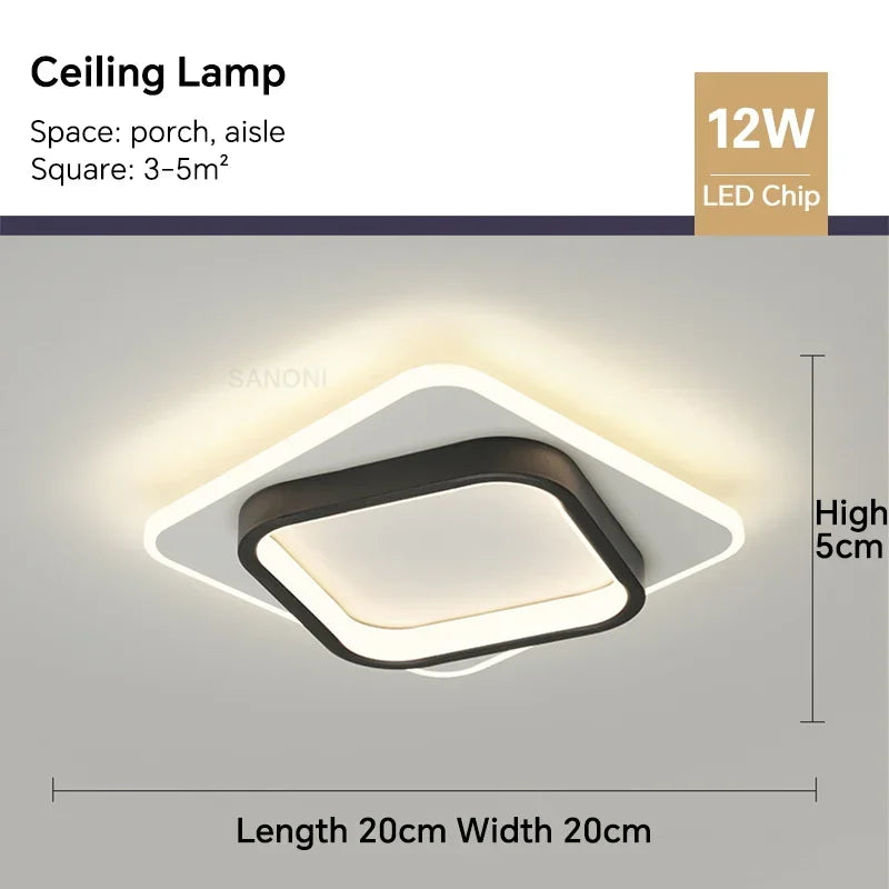 Stylish LED Hanging Ceiling Light Fixture