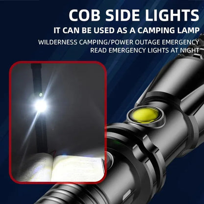 Compact Heavy Duty LED Flashlight Survival Tool