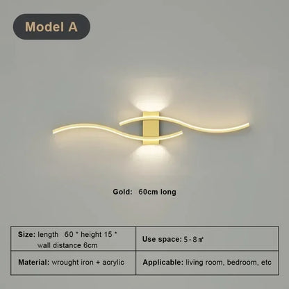 Slim LED Wall Light - Adjustable Dimmable Sconce