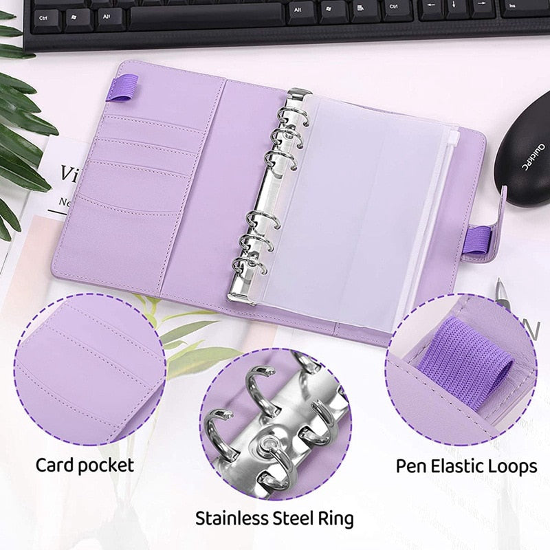 Premium Leather Wallet Notebook Planner Organizer
