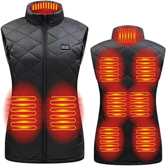 Warm Women's Heated Gilet with USB Power