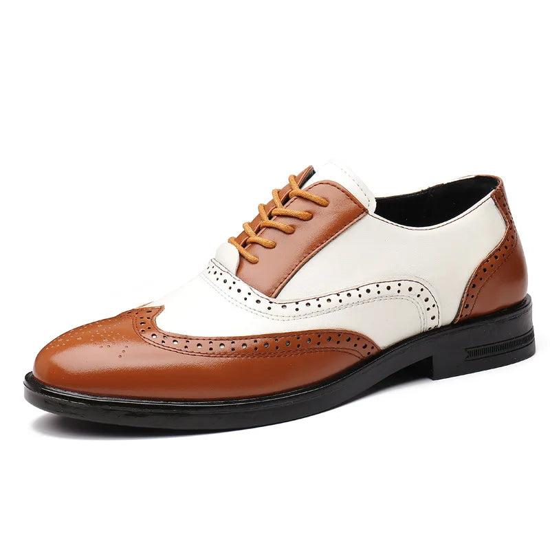 Classic Brown Leather Lace Shoe