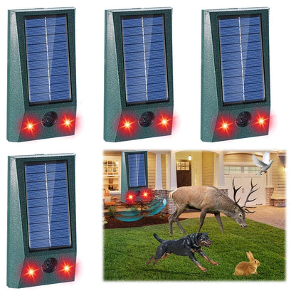 Outdoor Solar Powered Bird Repeller with LED and Sensor - Cofik