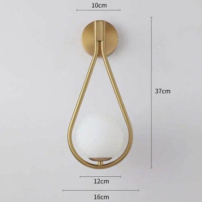 Elegant Crystal Globe Wall Light