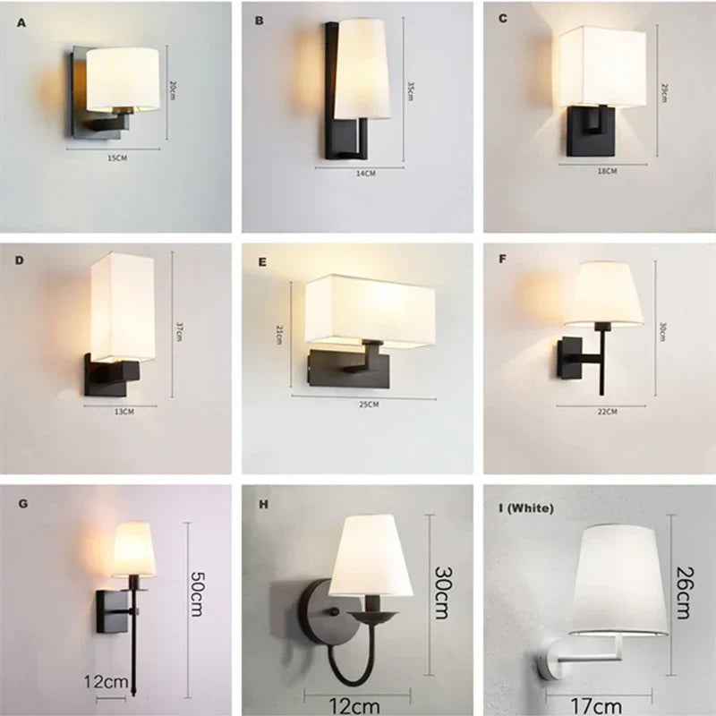 Stylish E27 LED Wall Light