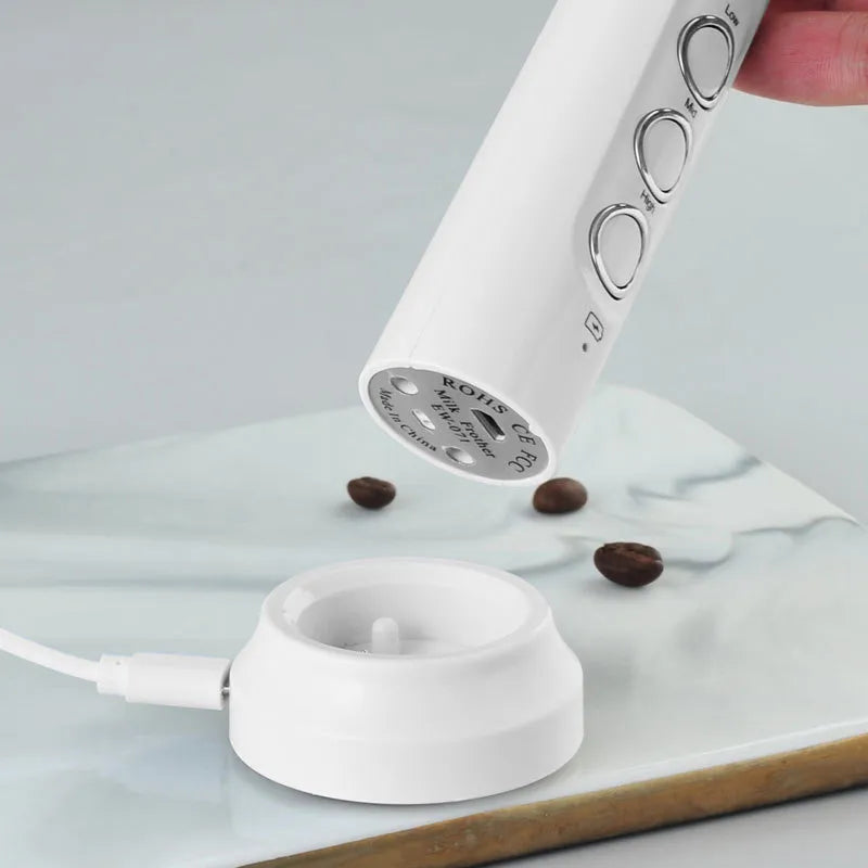 Portable Electric Milk Frother Coffee Mixer