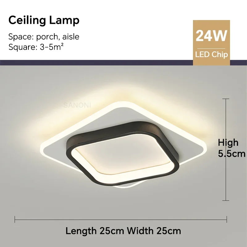 Stylish LED Hanging Ceiling Light Fixture