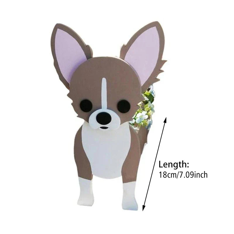 Cute Dog Planter Pot - Fun Animal Flower Holder