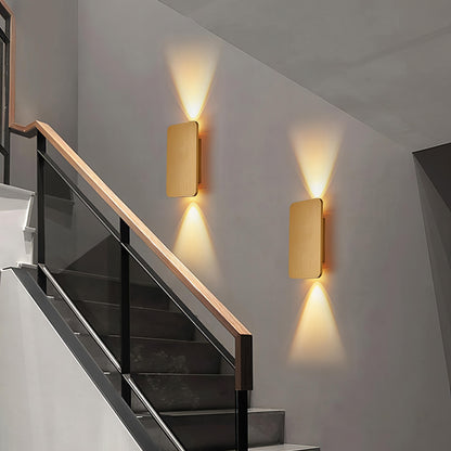 Contemporary Square Stainless Steel Wall Light