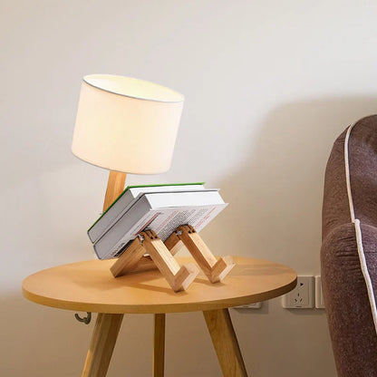 Fun Wooden Desk Lamp