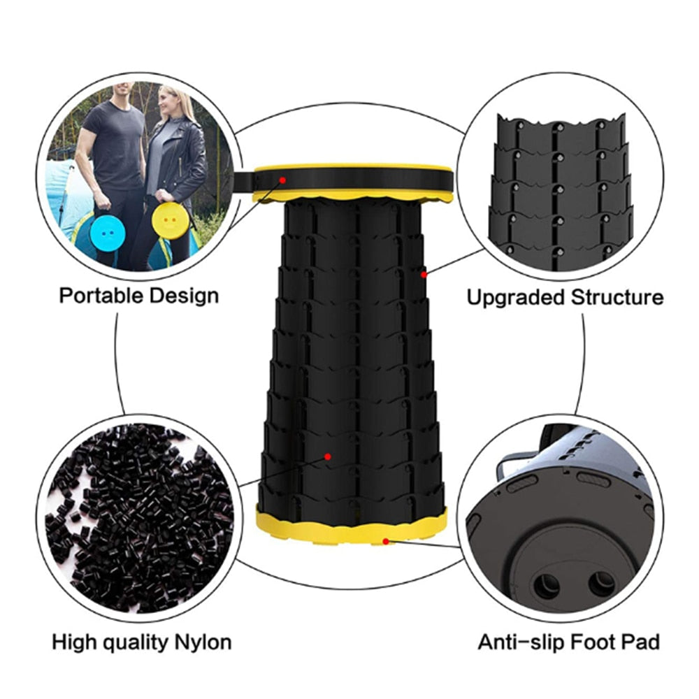 Portable Folding Stool for Crutches