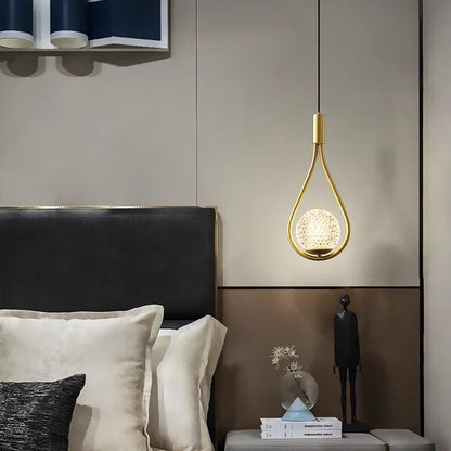 Simple Glass Globe Pendant Lighting Fixture