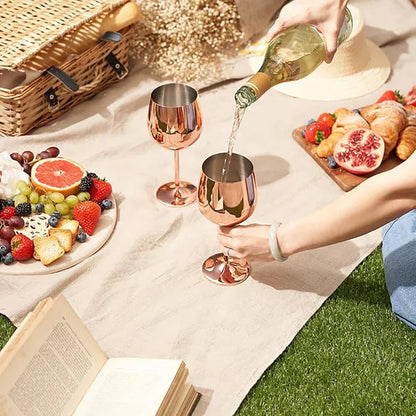 Durable Steel Drinking Glasses (6 Pack)