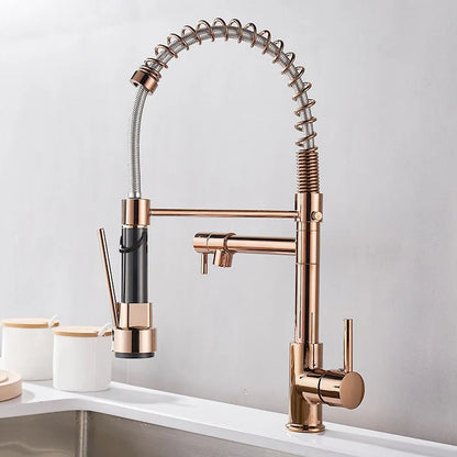 Premium Double Handle Kitchen Faucet