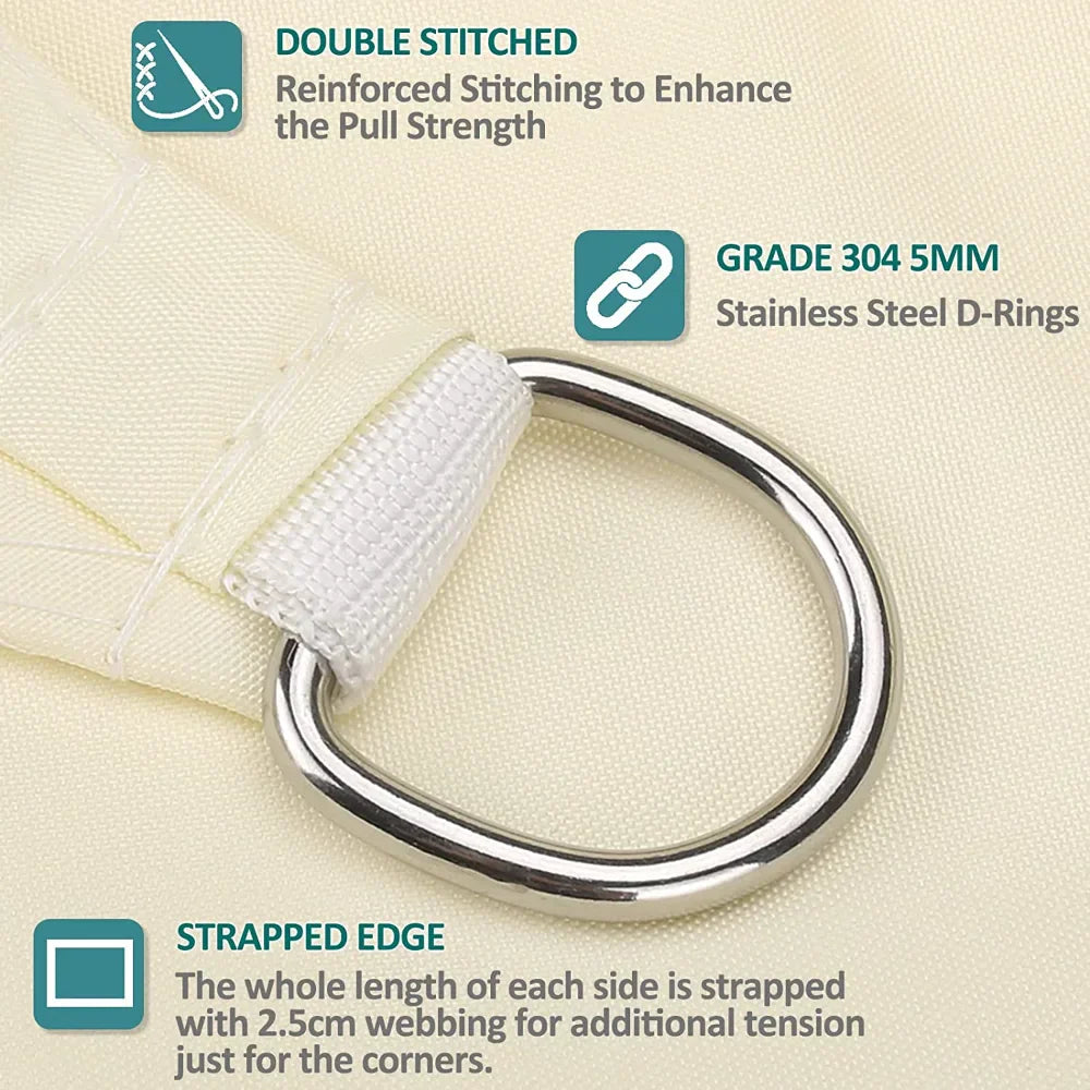 Outdoor Waterproof Sun Shade Sail with UV Resistance