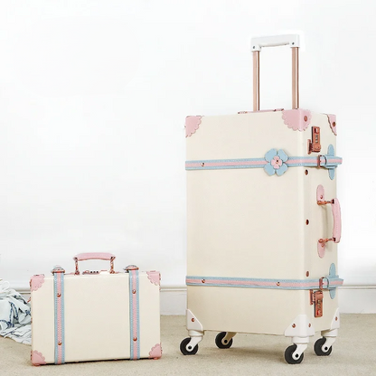 Vintage Style Hardshell Luggage Set