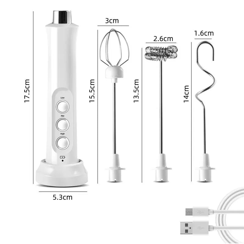 Portable Electric Milk Frother Coffee Mixer