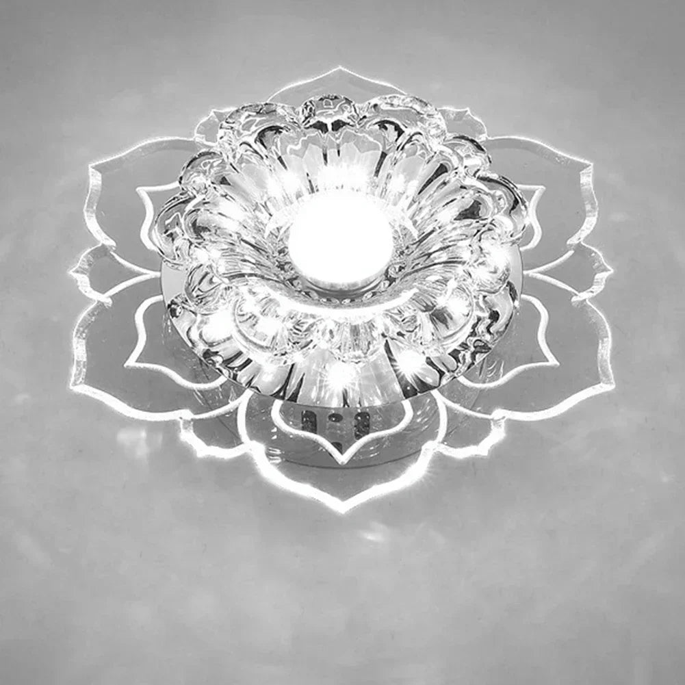Elegant LED Crystal Chandelier Ceiling Light