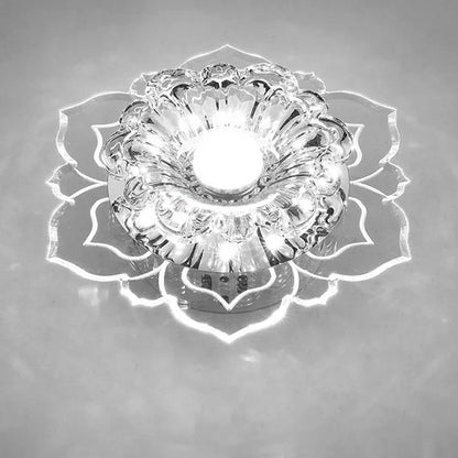 Elegant LED Crystal Chandelier Ceiling Light