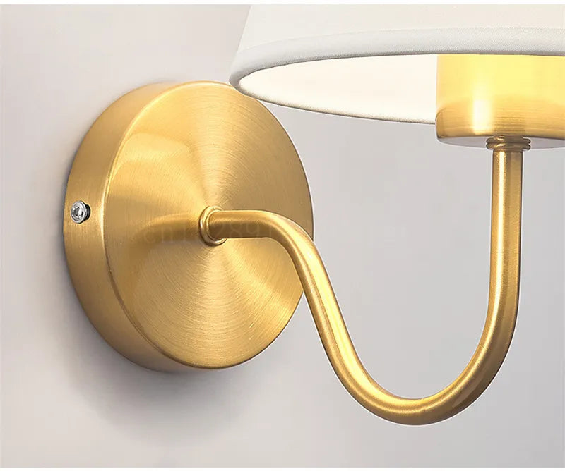 Country Style Textile Wall Light