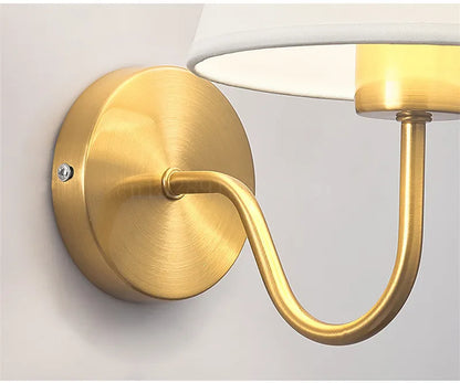 Country Style Textile Wall Light