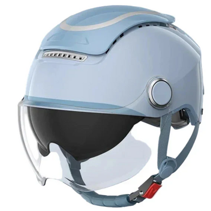 Lightweight Open Face Motorbike Helmet with Dual Visor