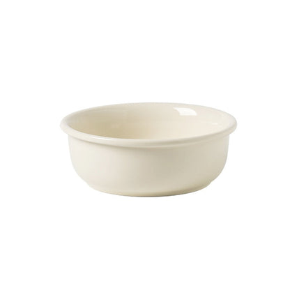 Elevated Pet Feeder Ceramic Cat Dish with Wood Base
