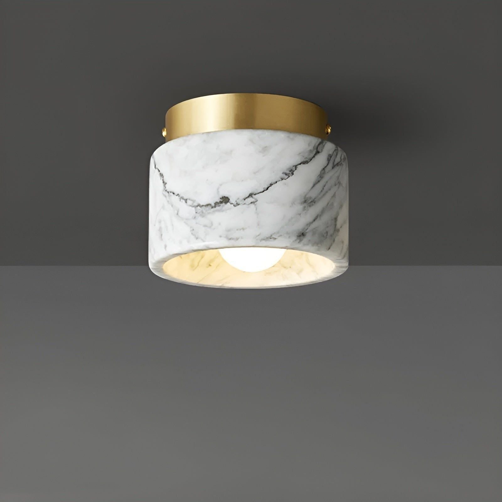 Elegant Italian Marble Ceiling Lamp - Cofik