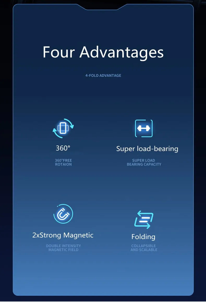 Flexible 360 Phone Mount with Strong Magnet