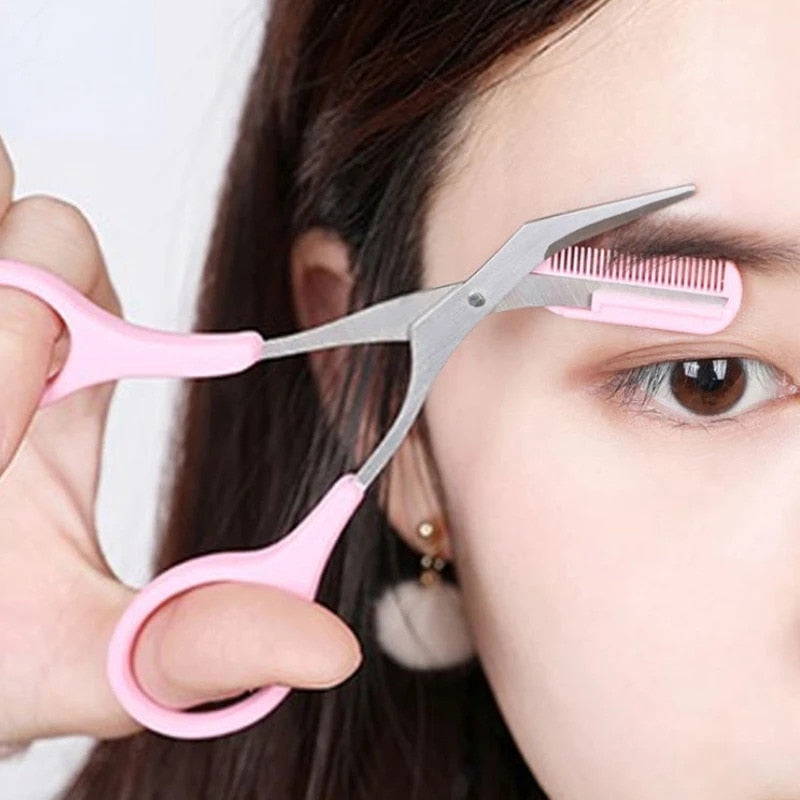 Premium Stainless Steel Brow Trimming Scissors