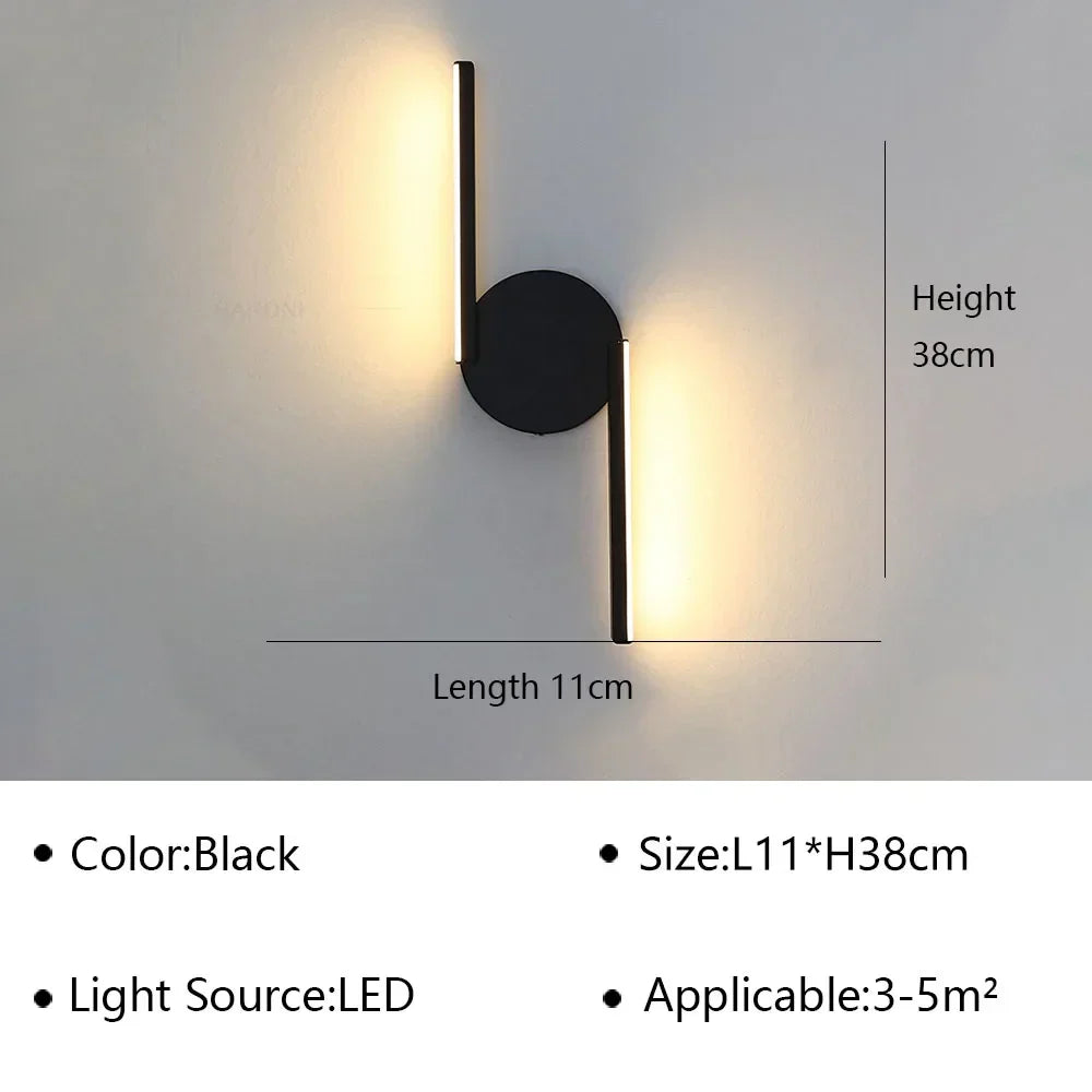 Contemporary LED Bedside Wall Light Fixture