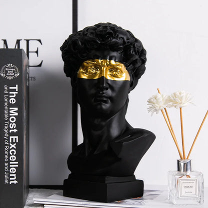 Modern Abstract Resin Bust Sculpture Decor
